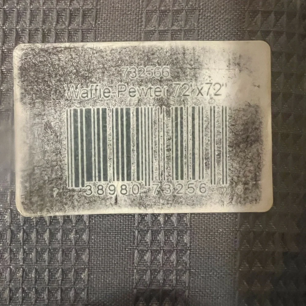 Waffle Pewter Textured Mat